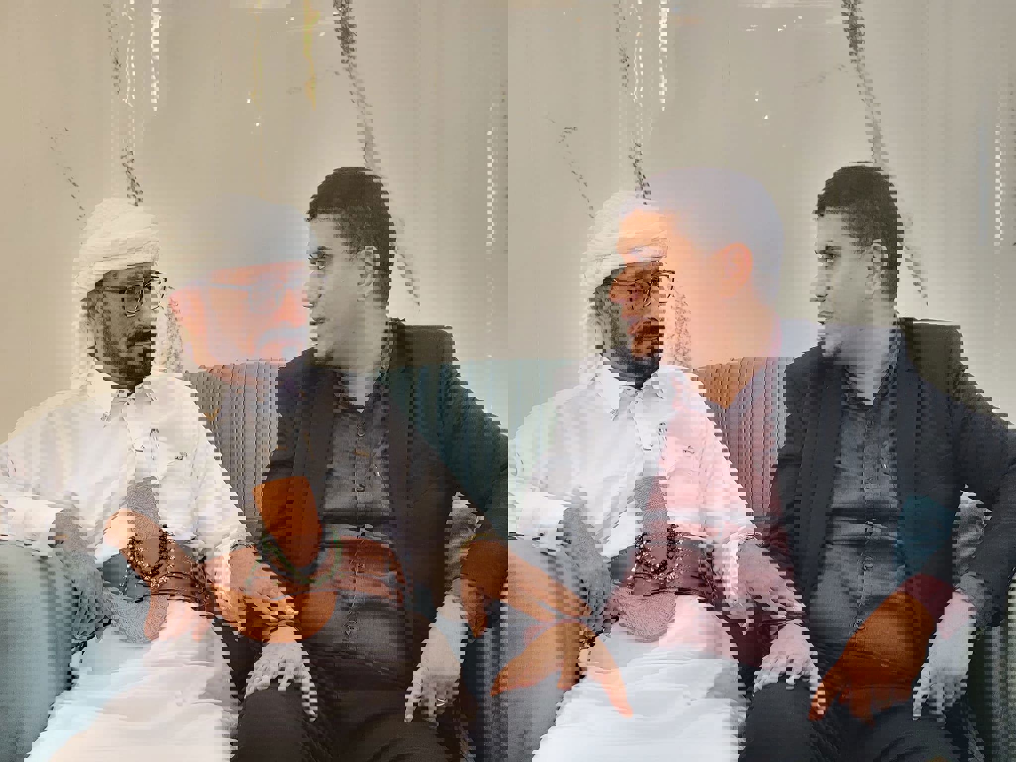  المدير التنفيذي لمؤسسة مؤسسة مسارات السلام عبيد واكد يلتقي بالمدير العام لمديرية شبام الاستاذ طارق طالب فلهوم